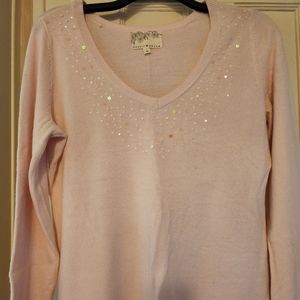 Debbie Morgan L Pink Sweater